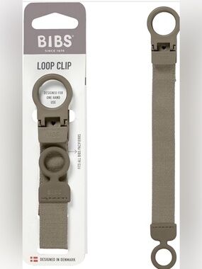 Bibs Loop Pacifier Clip | Brown
